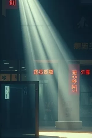 动画《云上邮差》竖版海报，云海之上的飞行邮袋