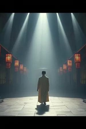 剧集《第七个信使》竖版海报，雨夜站台上的信封特写