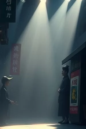 剧集《冬青巷口》竖版海报，黄昏巷口与门牌号剪影